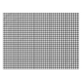 Rustikales Schwarz und Weiß Gingham | Checked Tischdecke (Vorderseite (Horizontal))