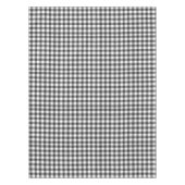 Rustikales Schwarz und Weiß Gingham | Checked Tischdecke (Vorderseite)