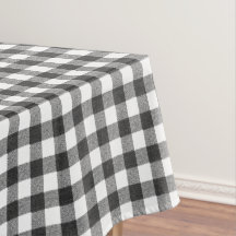 Rustikales Schwarz und Weiß Gingham | Checked
