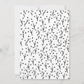 Rustikales Schwarz und Weiß - neue Adresse Ankündigung (Rückseite)