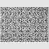 Rustikales Schwarz-Weiß Bauernhaus Tile Decoupage Seidenpapier (Vorderseite)