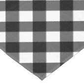 Rustikales Schwarz-Weiß-Buffalo Kariert Tischdecke (Schrägansicht)