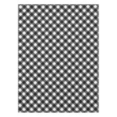 Rustikales Schwarz-Weiß-Buffalo Kariert Tischdecke (Vorderseite)