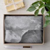 Rustikales Schwarz-Weiß-Dekor Seidenpapier (Geschenk)