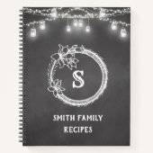 Rustikales Schwarz-weißer Hochzeitsrabatt Notizblock (Vorderseite)