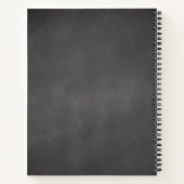 Rustikales Schwarz-weißer Hochzeitsrabatt Notizblock (Rückseite)