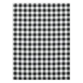 Rustikales Schwarz-weißes Buffalo Karo Kariertes M Tischdecke (Vorderseite)