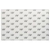 Rustikales Schwarz-weißes Rooster und Hen-Muster Stoff (Fat Quarter (45,7 x 55,9 cm))