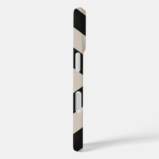 Rustikales Schwarz X Zickzack Case-Mate iPhone Hülle (Rückseite / Rechts)