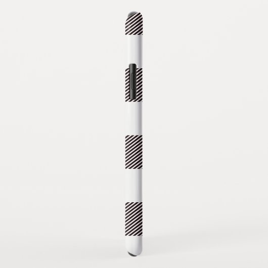 Rustikales schwarzer u. weißer Case-Mate iPhone hülle (Hinten/Rechts)