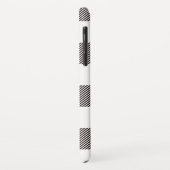 Rustikales schwarzer u. weißer Case-Mate iPhone hülle (Hinten/Links)