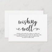 Rustikales schwarzes Drehbuch, Hochzeit wünschend Begleitkarte (Vorne/Hinten)