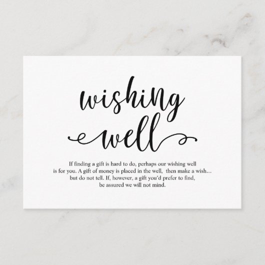 Rustikales schwarzes Drehbuch, Hochzeit wünschend Begleitkarte (Vorderseite)