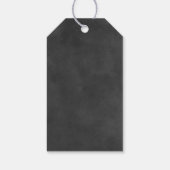 Rustikales Schwarzes Mainboard Benutzerdefinierter Geschenkanhänger (Rückseite)