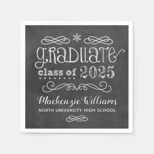 Rustikales Schwarzes Mainboard Benutzerdefinierter Serviette (Vorderseite)