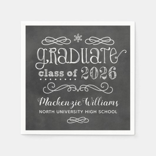 Rustikales Schwarzes Mainboard Benutzerdefinierter Serviette (Vorderseite)