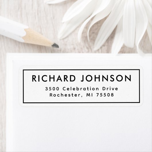 Rustikales Schwarzes Minimalistisch Elegantes Rück (Insitu)