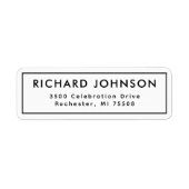 Rustikales Schwarzes Minimalistisch Elegantes Rück (Vorne)