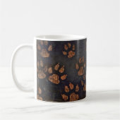 Rustikales schwarzes Muster Kaffeetasse (Links)