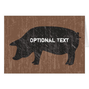 Rustikales Schwarzes Schwein