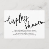 Rustikales Schwarzes Skript, Display-Dusche Begleitkarte (Vorderseite)