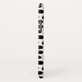 Rustikales Schwarzweiss-Polka-Punkt-Muster-Foto Case-Mate iPhone Hülle (Hinten/Rechts)