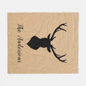 Rustikales Schwarzwild | Kraft | Familienname Fleecedecke (Vorderseite (Horizontal))