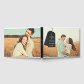Rustikales Scrapbook Custom Foto Wedding Gästebuch (Voll)