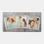 Rustikales Scrapbook FotoCollage Schreibtischunterlage (Vorderseite)