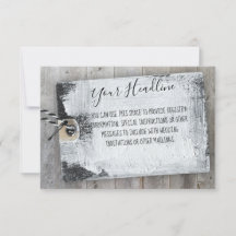 Rustikales Scrapbook Tag Custom Message Encryption