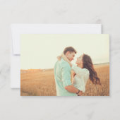 Rustikales Scrapbook Tag Custom Message Encryption Einladung (Rückseite)