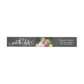 Rustikales Script-Chalkboard-Foto Save the Date (Person)