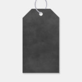 Rustikales Script Chalkboard Wedding Brautparty Geschenkanhänger (Rückseite)