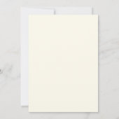Rustikales Script-Foto im Gold-Stil - elegante Blä Einladung (Rückseite)