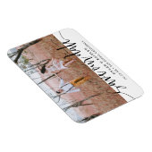 Rustikales Script-Foto-Magnet Save the Date Magnet (Rechte Seite)