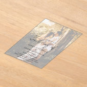 Rustikales Script-Foto Moderne Hochzeit Acryleinladungen (Ablage )