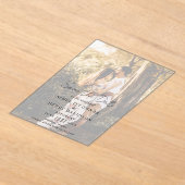 Rustikales Script-Foto Moderne Hochzeit retten das Acryleinladungen (Ablage )