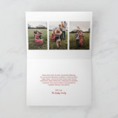 Rustikales Script-Foto Modernes Weihnachten (Innenseite)