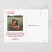 Rustikales Script-Foto Modernes Weihnachten (Rückseite)