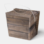 Rustikales Script Monogram Barn Country Wedding Pa Geschenkschachtel (Rückseite)