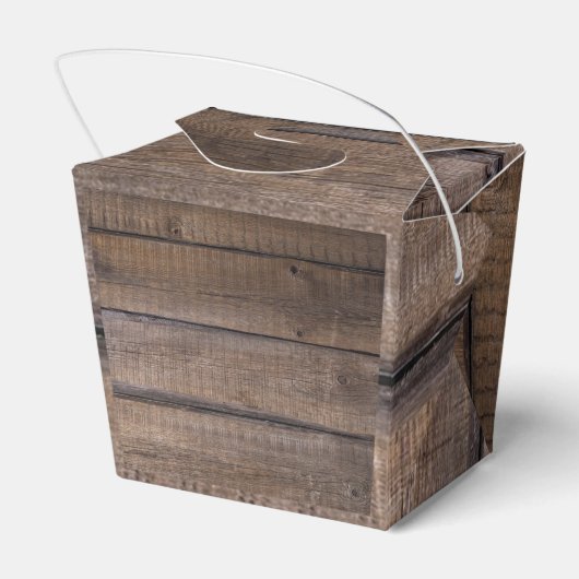 Rustikales Script Monogram Barn Country Wedding Pa Geschenkschachtel (Rückseite)