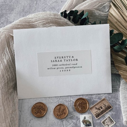 Rustikales Script Wedding Guest Address Labels