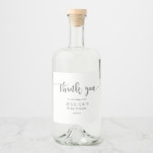 Rustikales Script Weinflaschen-Etikett Alkoholflaschenetikett (Vorderseite)