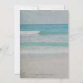 Rustikales Seashells Sea Ocean Beach Probe Dinner Einladung (Rückseite)