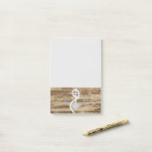 Rustikales Seeanker-Seemann-Boots-Segelboot Post-it Klebezettel (Auf Schreibtisch)