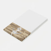 Rustikales Seeanker-Seemann-Boots-Segelboot Post-it Klebezettel (angewinkelt)