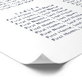 Rustikales Seekartenmeer Hochzeit von 12 Tischen Poster (Ecke)