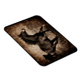 Rustikales Sepia Galloping Pferd Magnet (Rechte Seite)