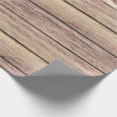Rustikales Shabby Chic-Birken-Holz Geschenkpapier (Ecke)