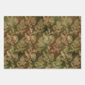 Rustikales Shabby Chic Gold Apple Blossom Blumende Geschenkpapier Set (Vorderseite 2)